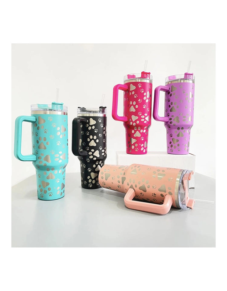 40 Oz PAW PRINT TUMBLER
