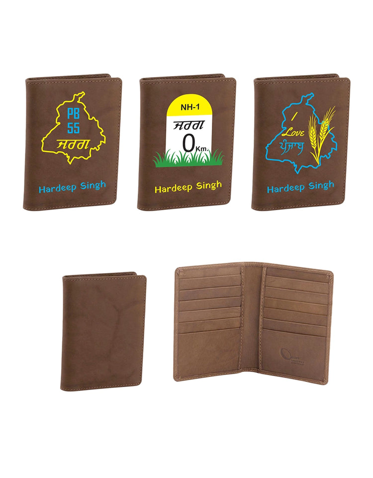 Genuine Full Grain Leather Slim Wallet