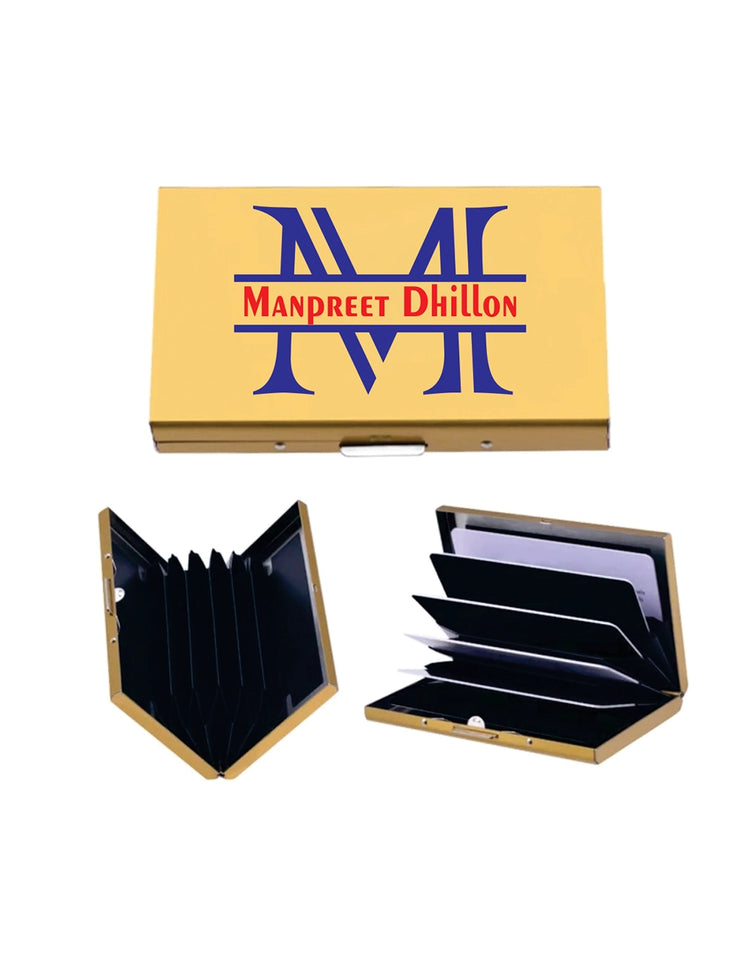 METTALIC CARD HOLDER