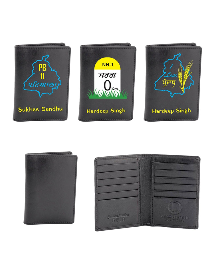 Genuine Full Grain Leather Slim Wallet